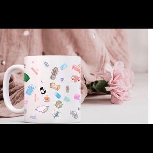 Wrap around design cute period mug